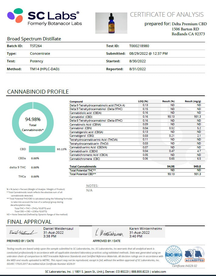 CBD Oil Vape Oil 1000mg Additive 30 ml