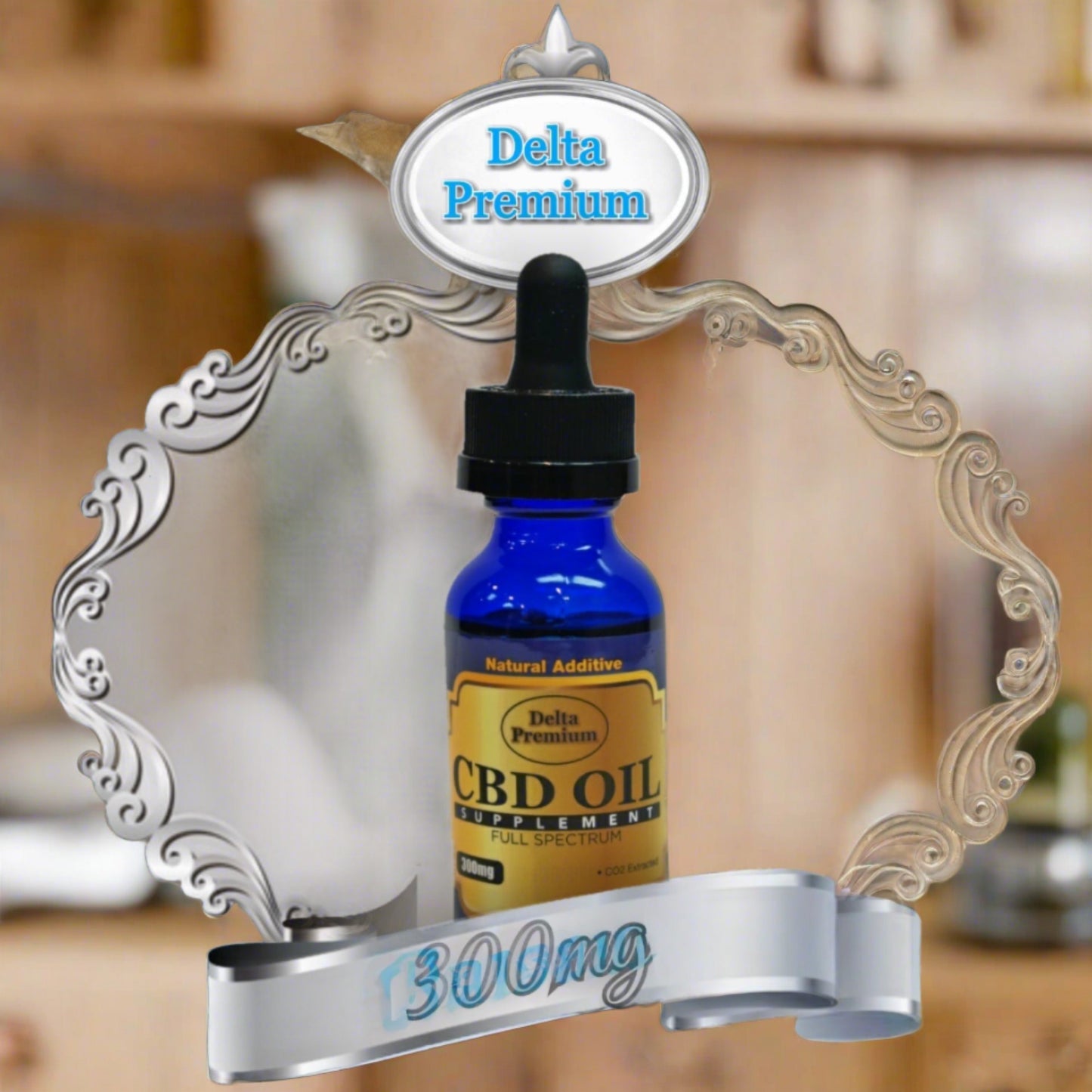 CBD Oil Tincture Oil 300mg Broad Spectrum CBD 30ml bottle