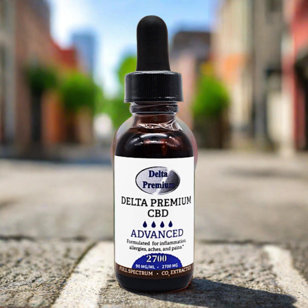CBD Oil Full Spectrum Tincture Oil 2700mg Delta Premium Advanced 30ml bottle