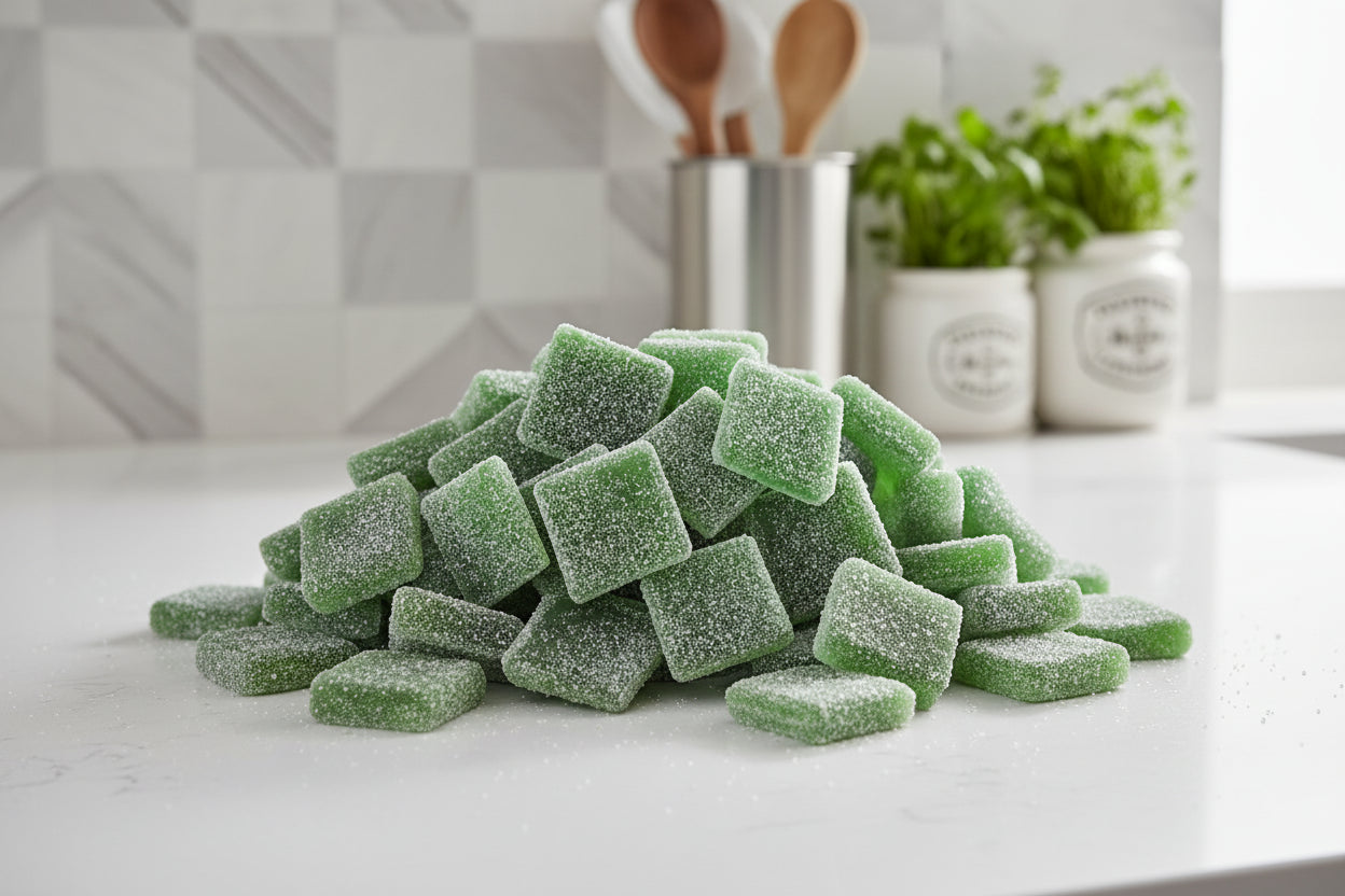 Green vegan gummies