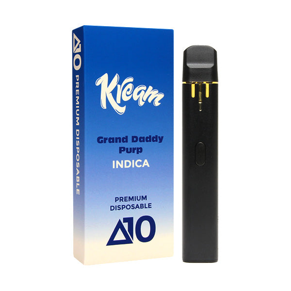 Kream Delta 10 Disposable vape sativa Indica hybrid