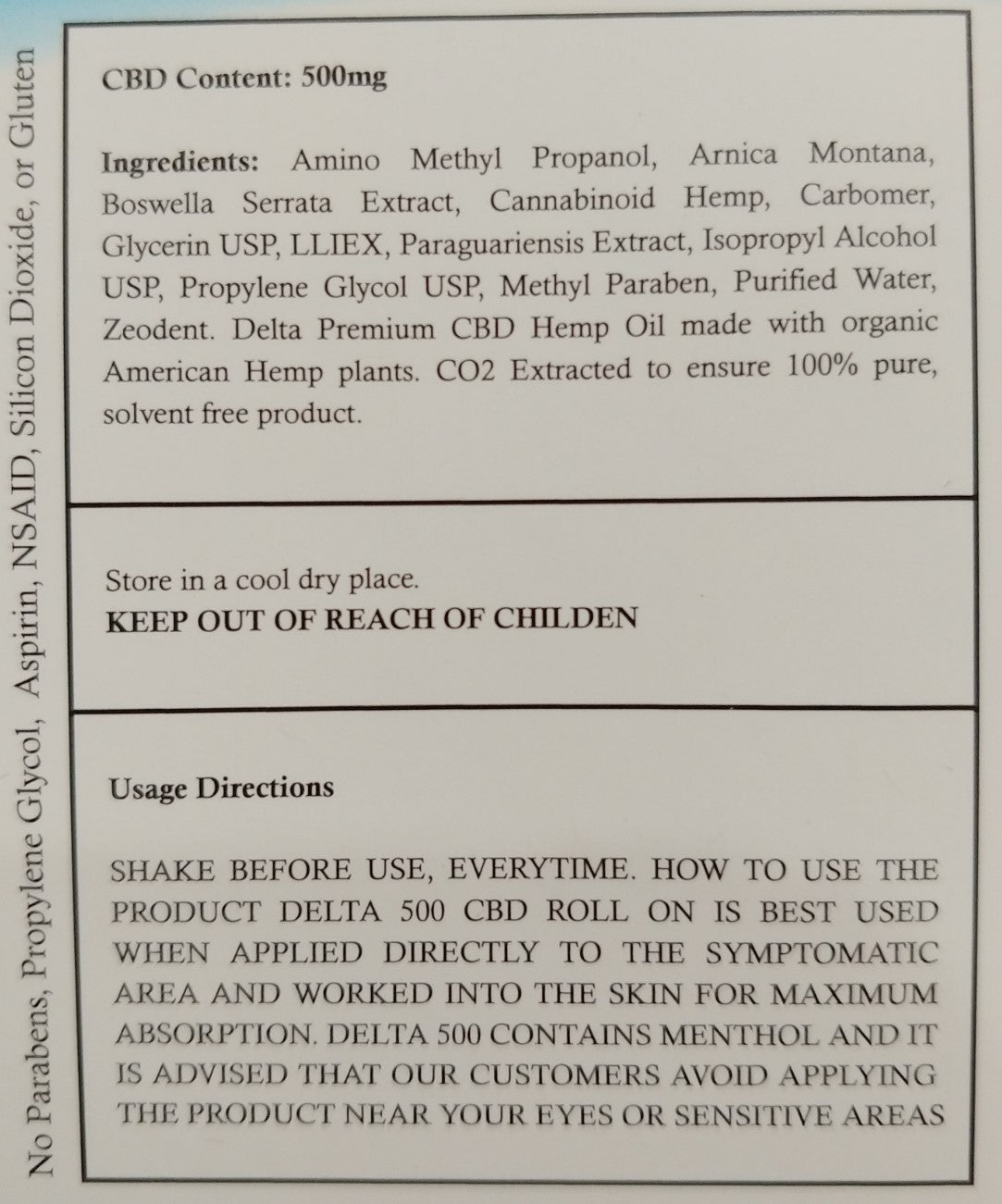 CBD Roll-On Relief - 500mg Topical for Pain and Discomfort