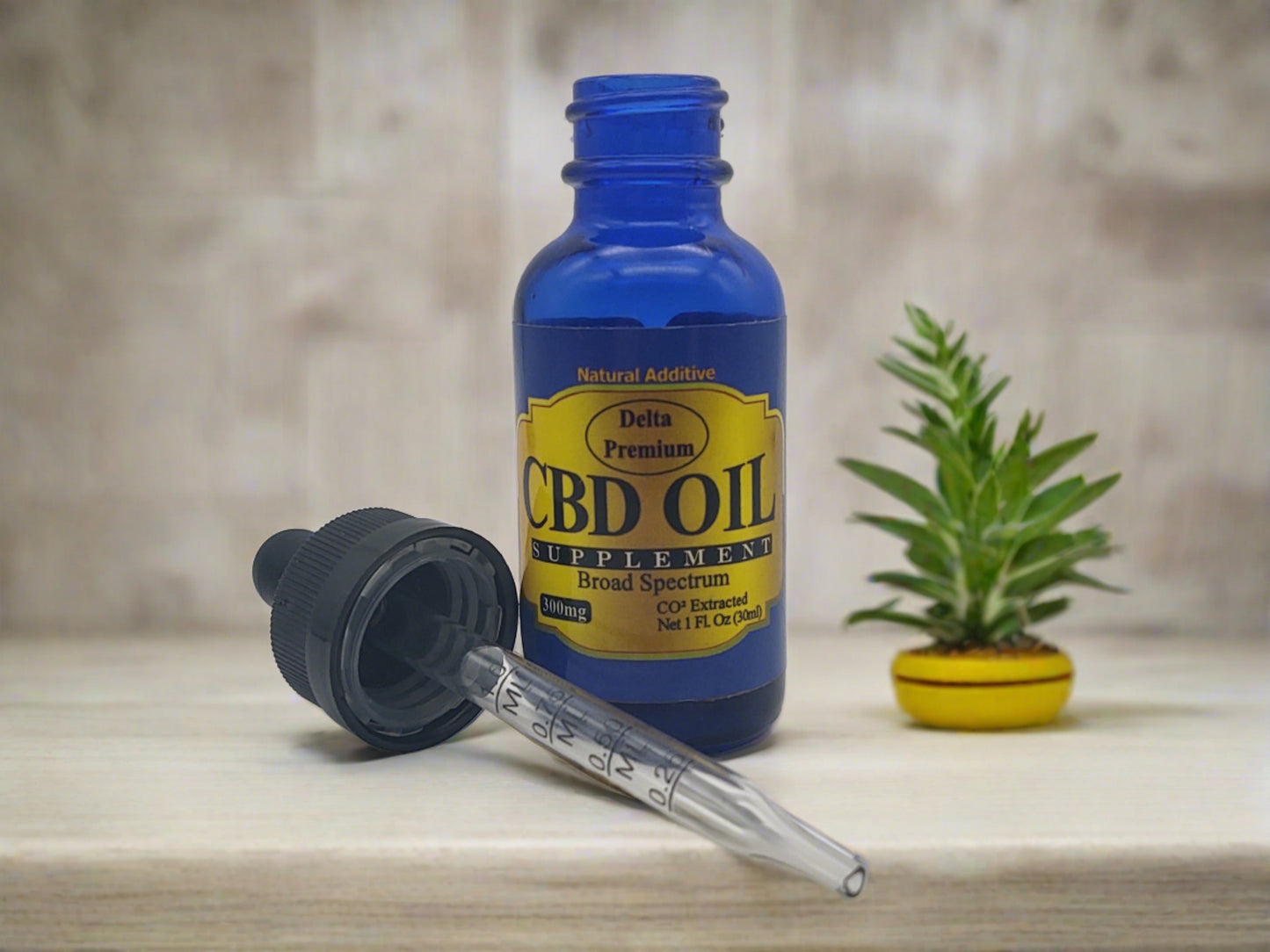 CBD Oil Tincture Oil 300mg Broad Spectrum CBD 30ml bottle
