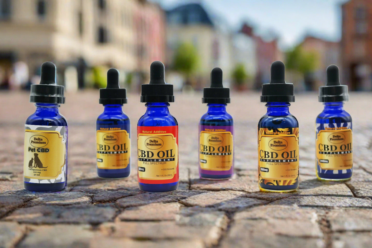 CBD Tinctures Oil Board spectrum case of 6ea 300mg to 3000mg strength CBD oil