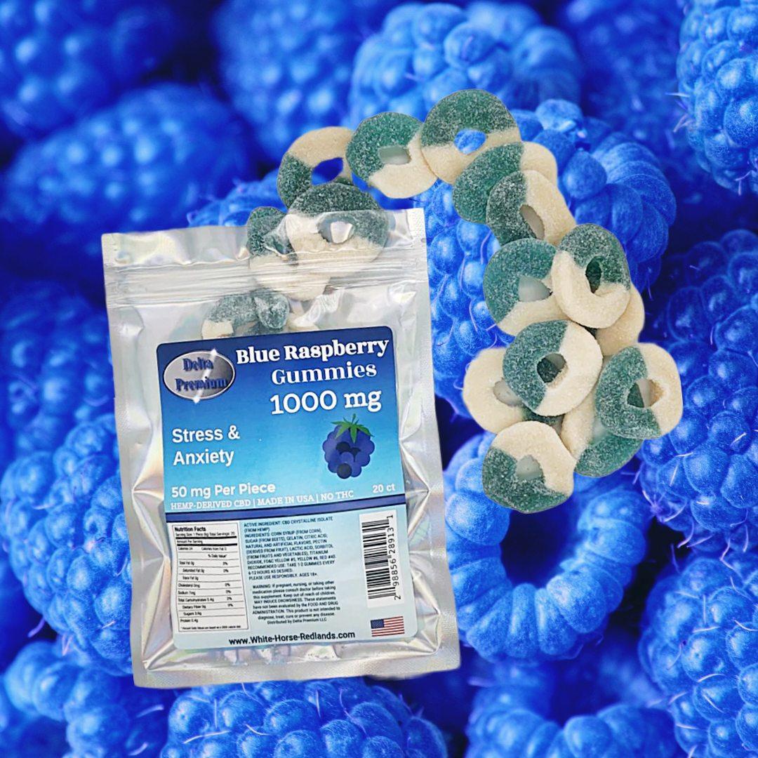 CBD Blue Raz gummies