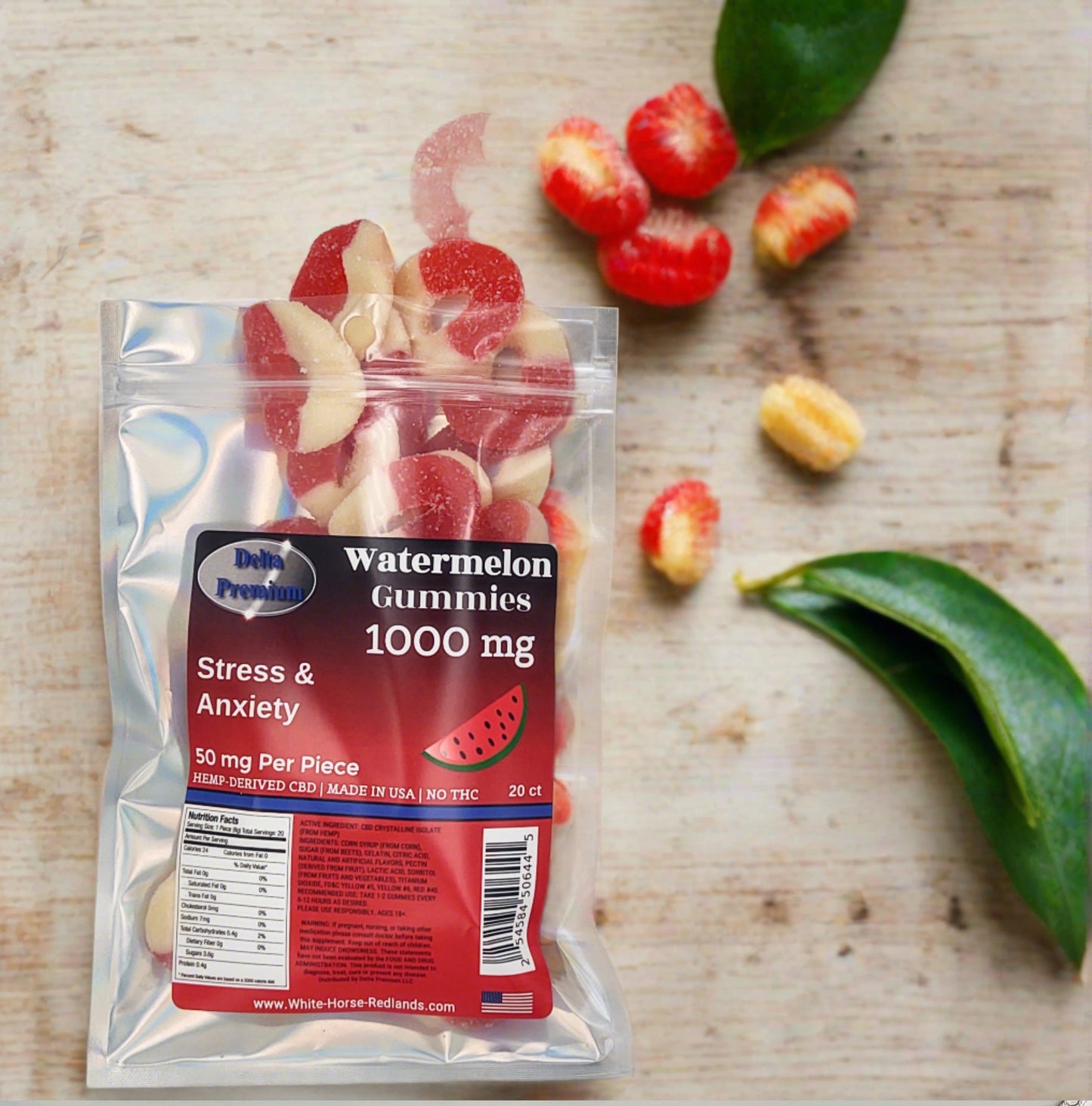 CBD watermelon gummies 50mg