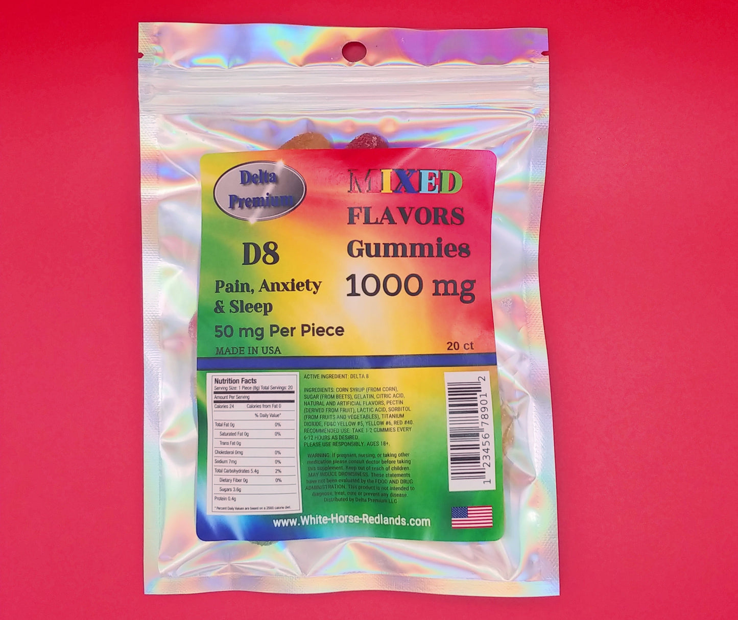 Delta 8 mixed flavored gummies 50mg