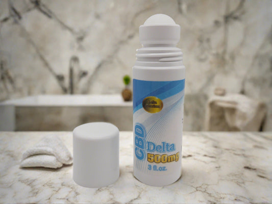 Delta Premium 500mg CBD Roll-on Freeze. Cooling roll-on application. Organic Hemp Derived CBD with no THC. USA Made.