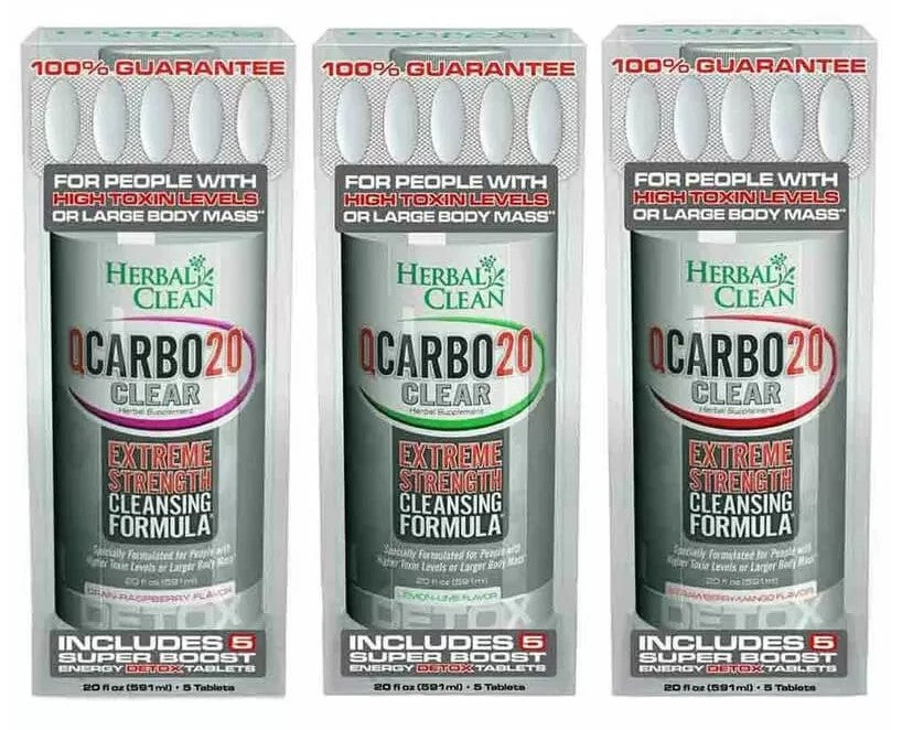 Q Carbo 20 Clear Detox By Herbal Clean - 20oz