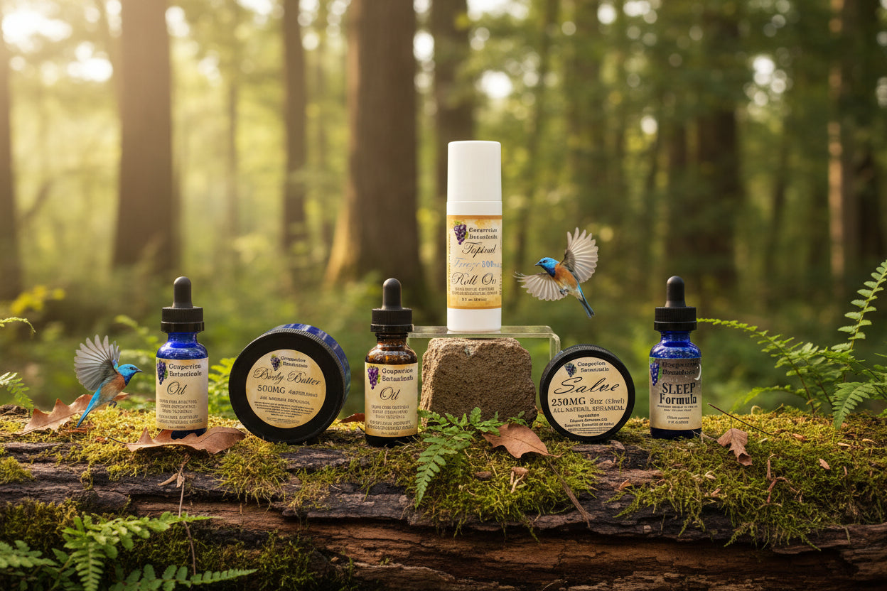 Grapevine Botanicals product line up