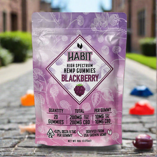 CBD + Delta 9 Gummies – Blackberry 20ct Habit CBD gummy