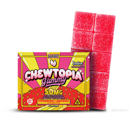 Delta-9 Gummies CHEWTOPIA 50mg – Strawberry Lemonade