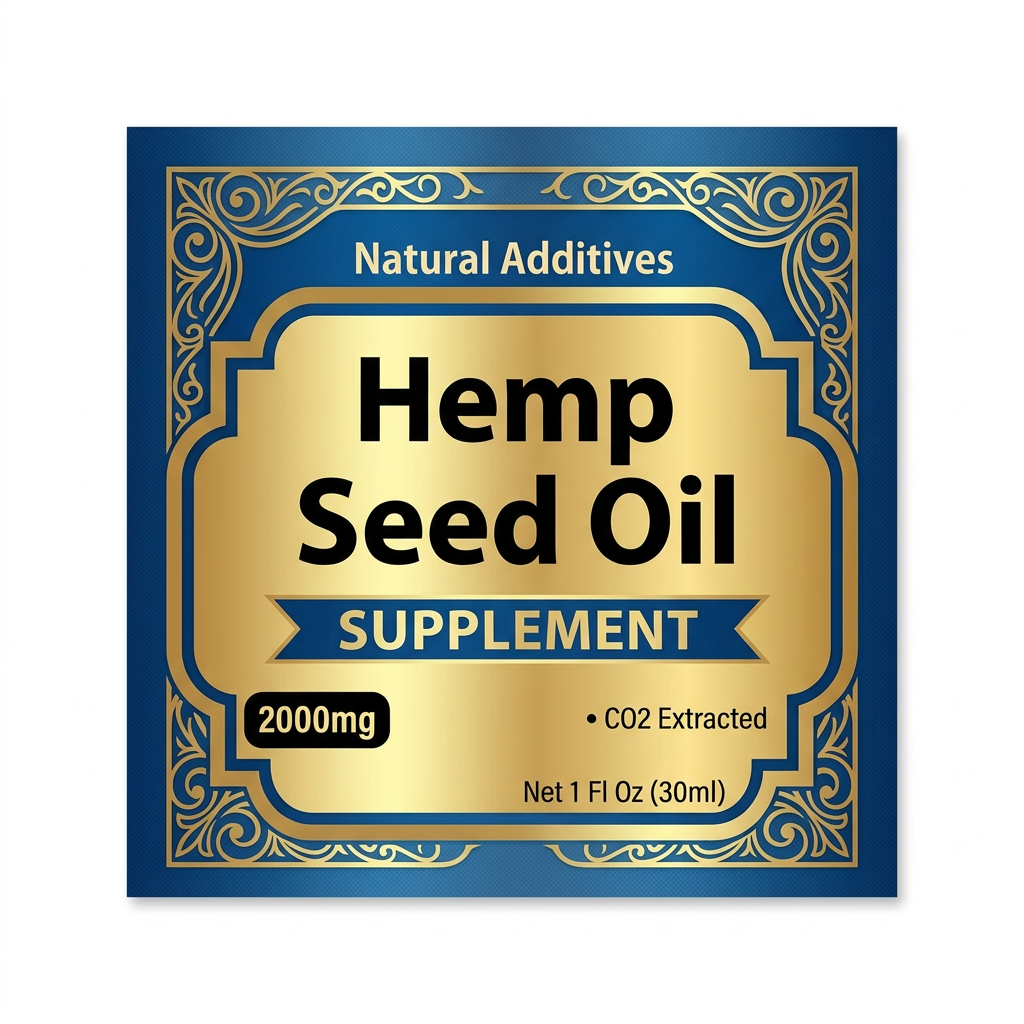 Nature's Balanced Omega Oil | Cold-Pressed Hemp Seed Oil 2000mg