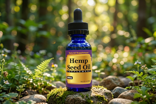Nature's Balanced Omega Oil | Cold-Pressed Hemp Seed Oil 1000mg