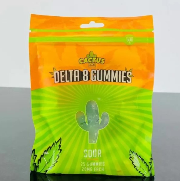 Cactus Lab D8 D9 Gummies Sweet and Sour 500mg 25 gummies per pack