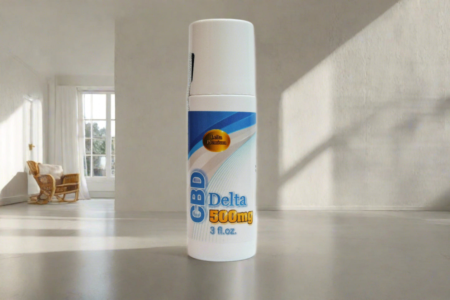 Delta Premium 500mg CBD Roll-on Freeze. Cooling roll-on application. Organic Hemp Derived CBD with no THC. USA Made.