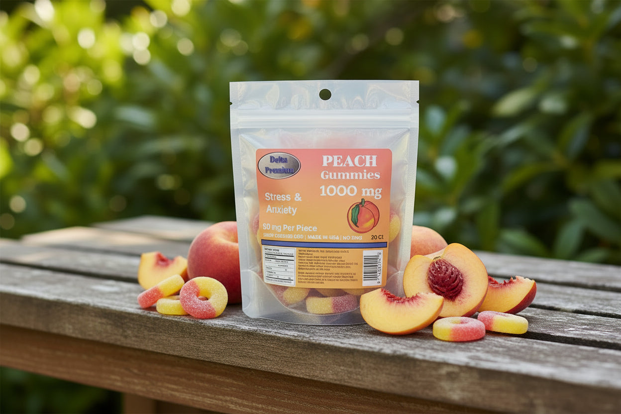 Pure Botanical extract Isolate Gummies for Daily Wellness Peach